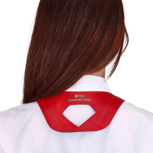 CIELmusic Premium DIAMOND Adjustable Saxophone Neck Strap,Soft Natural Leather,Red, Black in Saudi Arabia