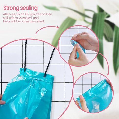 أكياس التخلص من المناديل الصحية، 100 قطعة من أكياس التخلص الشخصية الأنثوية ذاتية اللصق لمنتجات النظافة النسائية، السدادات القطنية، الفوط الصحية، المناديل، بطانات اللباس الداخلي in Kuwait