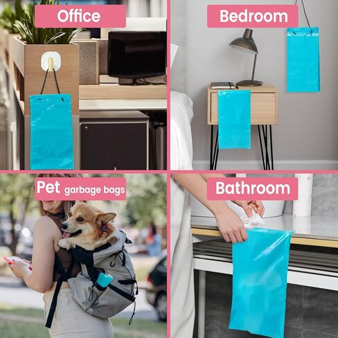 أكياس التخلص من المناديل الصحية، 100 قطعة من أكياس التخلص الشخصية الأنثوية ذاتية اللصق لمنتجات النظافة النسائية، السدادات القطنية، الفوط الصحية، المناديل، بطانات اللباس الداخلي in Kuwait