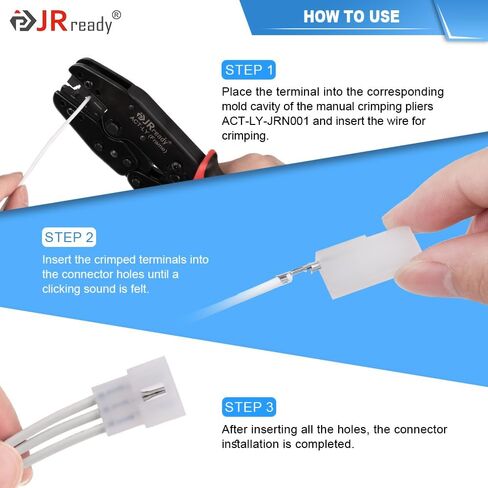 JRready ST6428 Power Connector 9 Pin (4 Matched Sets), 6.35mm Diameter Pin and Sockets 14-20 AWG, Compatible with Molex MLX Power Connector 9 Pin, Free Hanging in Saudi Arabia