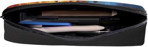 GIFTPUZZ Purple Dragon Print Pencil Cases for Girls Boys Kids Pencil Pouch Pen Case School Supplies Coin Purse Wallet Black in Kuwait