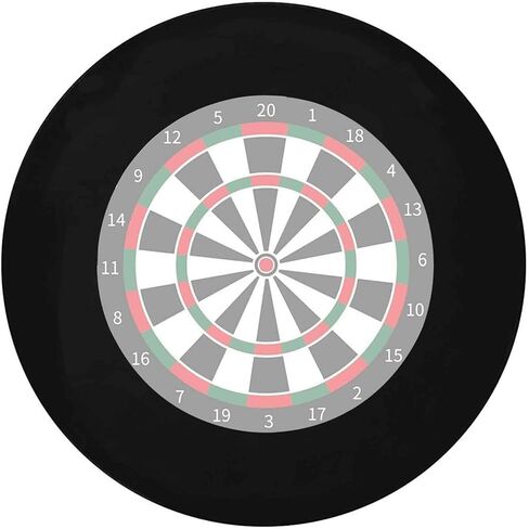 Dart Board Wall Protector Spliced Dartboard Surround Round Spliced Dart Board Backer Inner Diameter 17.75 inch for Dart Board Area Dart Board Backing (One Size, Black) in Kuwait