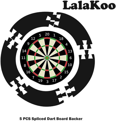 Dart Board Wall Protector Spliced Dartboard Surround Round Spliced Dart Board Backer Inner Diameter 17.75 inch for Dart Board Area Dart Board Backing (One Size, Black) in Kuwait