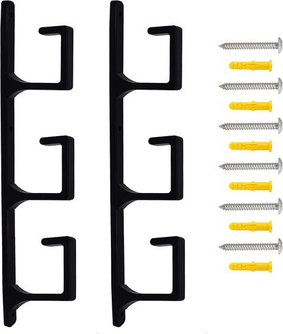 YYST رف تخزين حامل جداري على شكل سيف أسود - عرض أفقي in Kuwait