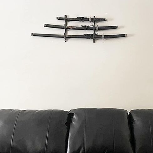 YYST رف تخزين حامل جداري على شكل سيف أسود - عرض أفقي in Kuwait