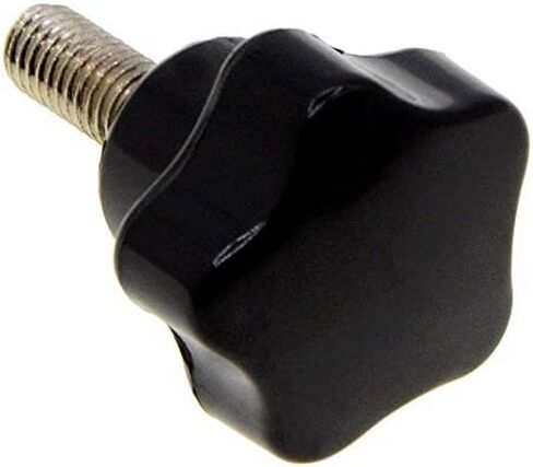 YXQ 5-Star Head Clamping Knob M6x10 Thread 25mm Dia Base Replacement Hand Black Plastic (6Pcs) in Saudi Arabia
