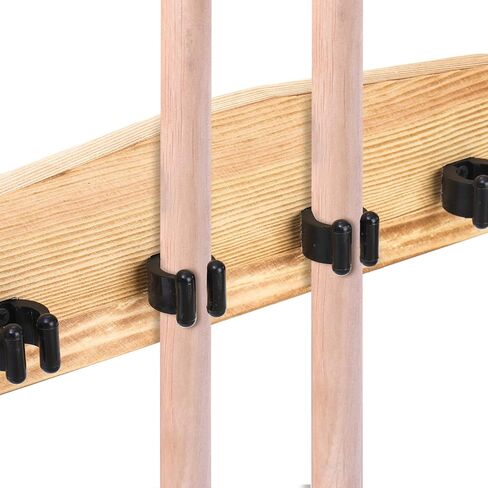 حامل عصا البلياردو على الحائط، حامل عصا البلياردو الخشبي، يحمل 6 قطع و2 رفوف مثلثة، رف جدار عصا البلياردو القوي، منظم ملحقات طاولة البلياردو لغرفة البلياردو، وغرفة الألعاب، والبار in Kuwait