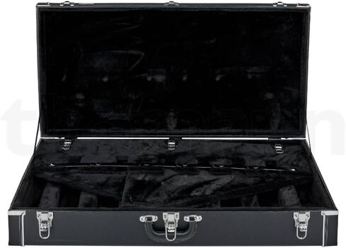 حامل حافظة من السلسلة الكلاسيكية القوية، 6 جيتار، أسود (6 جيتار)، حامل جيتار، حامل على شكل حافظة جيتار، حامل جيتار عالمي in Kuwait