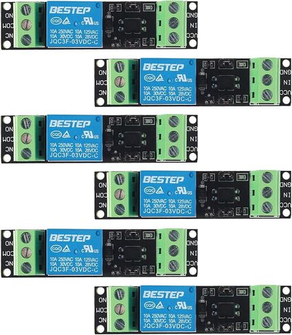 6pcs 1 Channel Relay Module DC 3V/3.3V High Level Driver Optocoupler Module Isolated Drive Control Board in Saudi Arabia