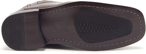 Jazamé Men's Leather Lined Ankle High Moto Zipped Chelsea Dress Boots in Kuwait