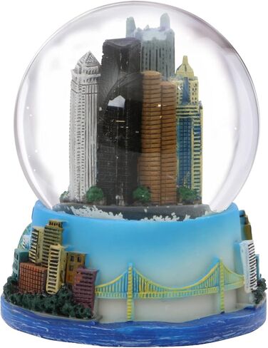 Pittsburgh Pennsylvania Snow Globe [3.5 Inch] Skyline, Landmarks, and Bridges in Saudi Arabia