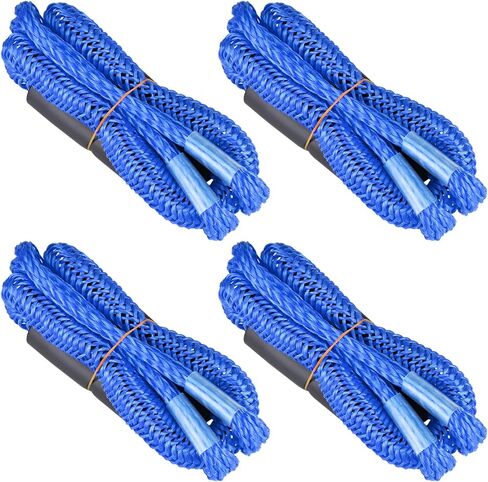 Amarine Made Boat Bungee Dock Line, 4Pcs Mooring Stretch Rope Set, 4 feet Boat Accessories Dock Lines for Boat Kayak, PWC, Jet Ski, Canoe, Pontoon (blue) in Saudi Arabia