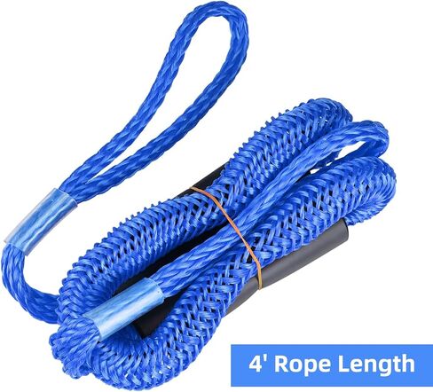 Amarine Made Boat Bungee Dock Line, 4Pcs Mooring Stretch Rope Set, 4 feet Boat Accessories Dock Lines for Boat Kayak, PWC, Jet Ski, Canoe, Pontoon (blue) in Saudi Arabia