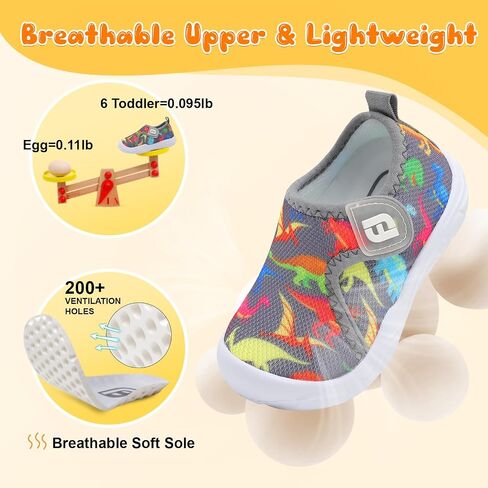 JOINFREE Toddler Boys Girls Barefoot Shoes Breathable Kids Sneakers Lightweight Walking Shoes Slip On Tennie Shoes Protect Toes School Shoes in Saudi Arabia