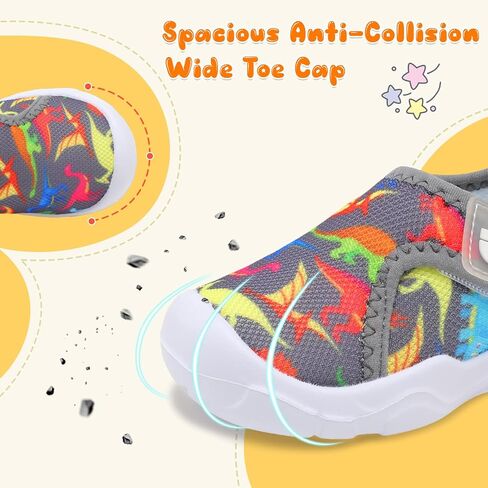 JOINFREE Toddler Boys Girls Barefoot Shoes Breathable Kids Sneakers Lightweight Walking Shoes Slip On Tennie Shoes Protect Toes School Shoes in Saudi Arabia