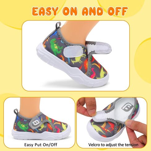 JOINFREE Toddler Boys Girls Barefoot Shoes Breathable Kids Sneakers Lightweight Walking Shoes Slip On Tennie Shoes Protect Toes School Shoes in Saudi Arabia