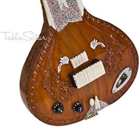 سيتار كهربائي، إصدار الاستوديو، موديل 2024، سيتار واحد، صوتيات رائعة، تحكم في مستوى الصوت والنغمة مع الالتقاط، آلة موسيقية هندية، سيتار - AAH in Kuwait