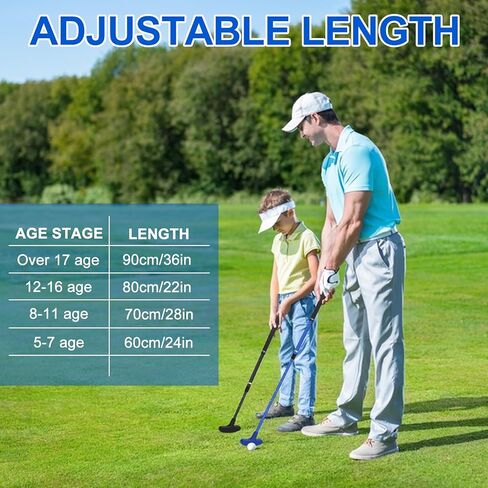 مضرب الجولف، 2 عبوة من مضارب الجولف للرجال والنساء، مضرب صغير للاعبي الجولف باليد اليمنى أو اليسرى، مجموعة نادي جولف قابلة للتعديل للأطفال والمراهقين والبالغين in Kuwait