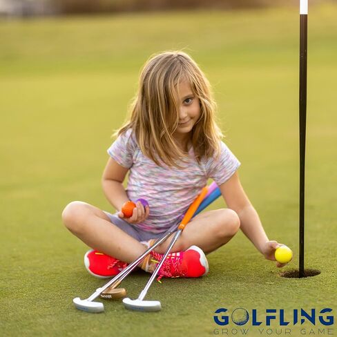 Kids Putter for Golf - Kids Golf Putter for Mini Golf - Junior Golf Putter - Kids Putter 5-7 - Kids Golf Clubs 6-8 - Kids putters 3-5 - Two Way Putter - Balls Included in Saudi Arabia