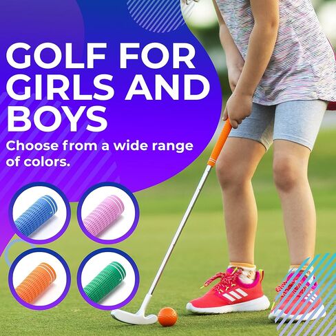 Kids Putter for Golf - Kids Golf Putter for Mini Golf - Junior Golf Putter - Kids Putter 5-7 - Kids Golf Clubs 6-8 - Kids putters 3-5 - Two Way Putter - Balls Included in Saudi Arabia