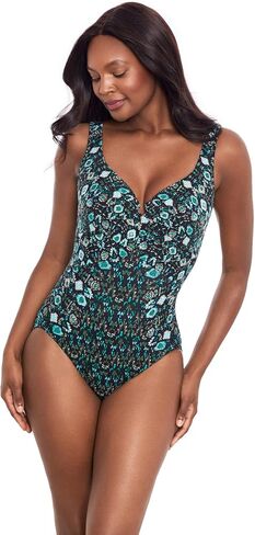 Miraclesuit Women's Swimwear Slimming Escape Underwire Molded Cup Bra Tummy Control One Piece Swimsuit in Kuwait