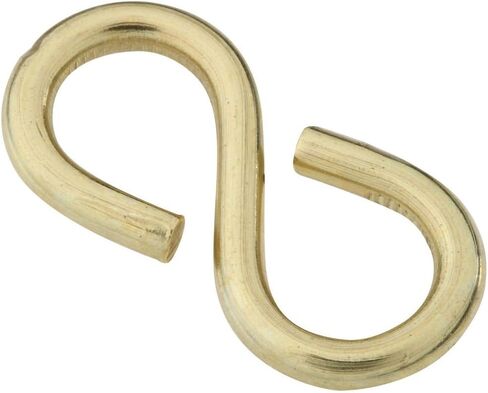 National Hardware N121-459 Closed S Hooks, 811, 1-1/4", Solid Brass in Saudi Arabia