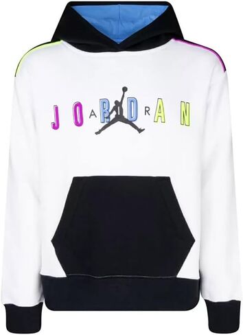 Jordan Girl's Color Outside The Lines Pullover (Little Kids/Big Kids) White LG (12-14 Big Kid) in Saudi Arabia