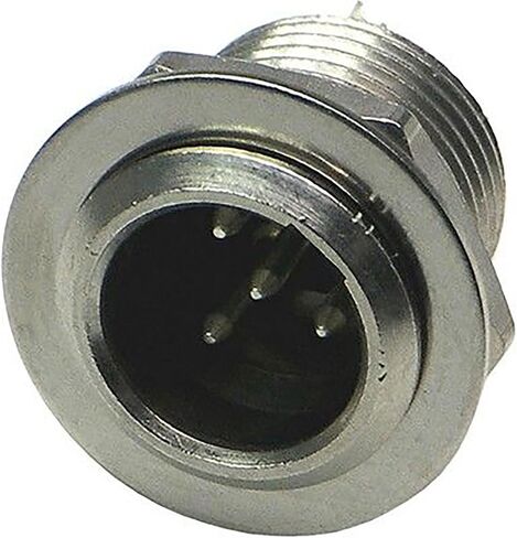 Jameco ValuePro Mini XLR Type 4 Position Circular Receptacle Connector with Male Pins Panel Mount in Saudi Arabia