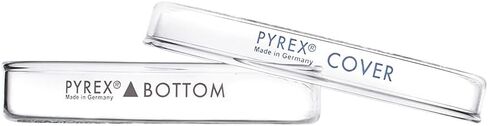 PYREX Glass Petri Dish with Cover – Glass Laboratory Equipment – Premium Chemistry Petri Dishes for Laboratory, Classroom or Home Use - PYREX Laboratory Glassware, 100x20mm, 12/Pk in Saudi Arabia