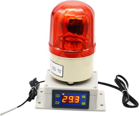 Temperature Warning Light High&Low Temperature Monitor Control Range 23°F to 572°F Red LED Warning Safety Flashing Sbeacon Light for Fridge Cold Chain RV in Kuwait