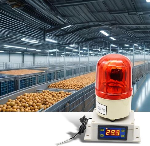 Temperature Warning Light High&Low Temperature Monitor Control Range 23°F to 572°F Red LED Warning Safety Flashing Sbeacon Light for Fridge Cold Chain RV in Kuwait