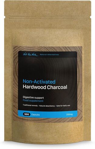 Pure, Non-Activated Hardwood Charcoal (500 Capsules) in Saudi Arabia
