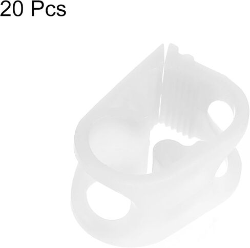 uxcell Plastic Tubing Clamps, 20pcs 1/4"-1/2" Tube OD Adjustable Tube Clamp Laboratory Pinch Valve Flow Control Hose Clamp in Saudi Arabia