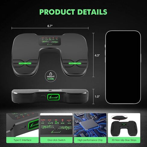 دواسة تحويل الصفحة اللاسلكية، 10 أوضاع اتصال بلوتوث وكابل USB، دواسة قدم مع ضوء جوي، أداة تحويل صفحة الموسيقى الصامتة لأجهزة ipad والأجهزة اللوحية والهواتف ووحدة تحكم التطبيقات القابلة لإعادة الشحن بدون استخدام اليدين in Kuwait