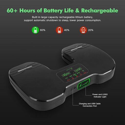دواسة تحويل الصفحة اللاسلكية، 10 أوضاع اتصال بلوتوث وكابل USB، دواسة قدم مع ضوء جوي، أداة تحويل صفحة الموسيقى الصامتة لأجهزة ipad والأجهزة اللوحية والهواتف ووحدة تحكم التطبيقات القابلة لإعادة الشحن بدون استخدام اليدين in Kuwait