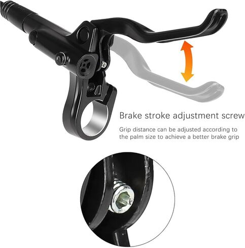 MT200 Hydraulic Disc Brake Set Mountain Bicycle Disc Brake Left Front 800mm Right Rear 1500mm Compatible with Shimano Hydraulic Bike Brakes in Kuwait