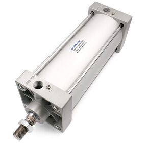 Baomain Pneumatic Air Cylinder SC 100 x 200 PT1/2; Bore: 4", Stroke: 8"; Screwed Piston Rod Dual Action