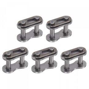uxcell 5Pcs #40 Chain Master Connector Link Roller, 1/2" Pitch Carbon Steel, Standard Connecting Split Links for 08A Chain
