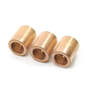 10Pcs Sleeve Bearing, 1/3" Bore,4/9" OD, 3/5" Length, Plain Bearings Wrapped Bronze Oiled Sintered Bushings Sleeve Bearing Self-Lubricating Sintered Bronze Bushings