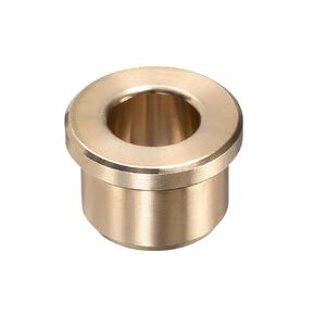 Flange Sleeve Bearings - [3/8"x5/8"x1/2"] Wrapped Oilless Bushing Cast Brass Plain Bearings for Machine Shaft Use