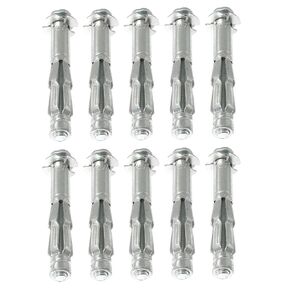10PCS M5x65mm Expansion Screw Hollow Drive Wall Anchors Screws Fixing Bolts for Secure Drywall, Sheetrock, Plaster