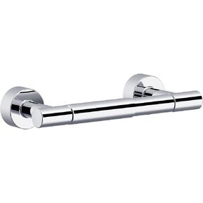 Gerber Parma Wall Mounted Toilet Paper Roll Holder D446258BB, Modern Style Double Post Paper Holder for Bathroom (Brushed Bronze)