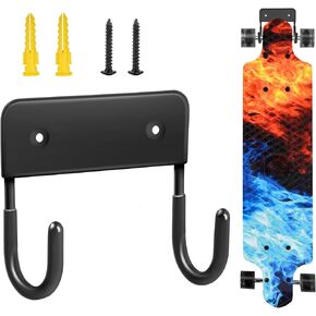 Vowcarol Skateboard Wall Mount Hook, Skateboard Rack Skateboard Wall Hanger Storage Rack