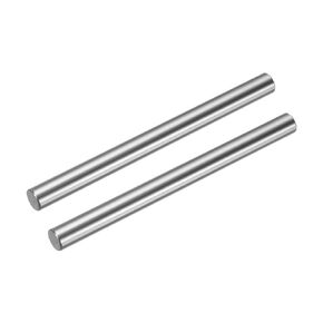 uxcell 2 Pcs Linear Motion Rod Shaft Guide 8mm x 100mm (0.315" x 3.94") Case Hardened Steel Chrome Plated, Metric Linear Rail Rod for 3D Printer, CNC Machine