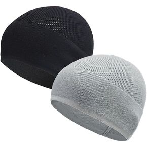 Bamboo Lightweight Skull Cap Helmet Liner for Men Women, Soft and Comfy Multifuctional Beanie Hats