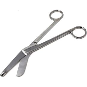 Left Handed High Precision 7.25" Lister Bandage Scissors (18.4 cm), Medical Grade Stainless Steel with Sharp Blades Ideal for Nurses Doctors First Responders and Home aid kit
