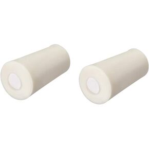 uxcell 17-22mm Beige Drilled Silicone Stopper Plugs for Flask Test Tube Stopper 2pcs