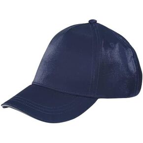Designer Youth Hats for Boys & Girls - Premium Kids Trucker Hat with an Adjustable Plastic Buckle | Ages 6-12 - Metallic Navy Blue