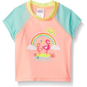 Girls' Colorblock UPF 50+ Short Sleeve Rashguard