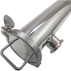 1.5"Tri Clamp Sanitary Right-Angle Type Filter with 100 Mesh Wedge Filter SS304 Stainless Steel L-Type Side Entry Wort Strainer